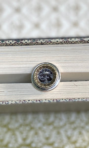 Antique Picture Button Ring