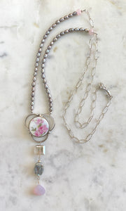 Pink China necklace