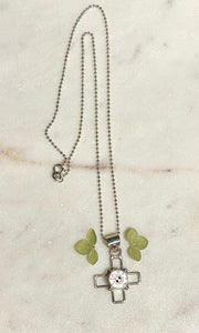 Baby Button Cross Necklace 1
