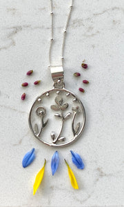 Meaningful Rain Garden Pendant Necklace