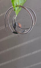 Load image into Gallery viewer, Leaf Hoop Earrings
