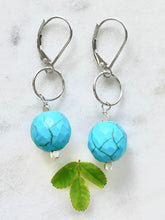 Load image into Gallery viewer, Turquoise Magnisite Earrings

