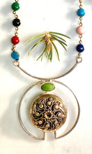 Load image into Gallery viewer, Contemporary Lady Bug Button Necklace
