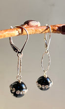 Load image into Gallery viewer, Crystal Set Black Onyx Earrings
