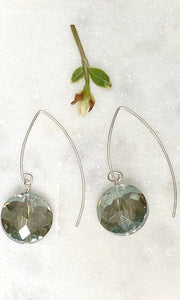 Soft Green Crystal Earrings