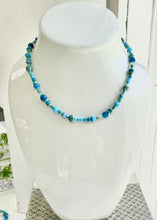 Load image into Gallery viewer, Mixed Stones Aqua Turquoise Necklace
