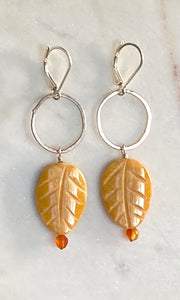 Carved leaves Earrings