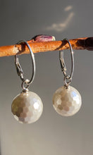 Load image into Gallery viewer, Faceted "Pearl" Earrings
