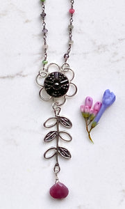 Happy Flower Gems Necklace