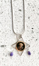 Load image into Gallery viewer, 3-D Antique Button Child Necklace

