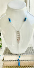 Load image into Gallery viewer, Aqua Blue Roots Necklace

