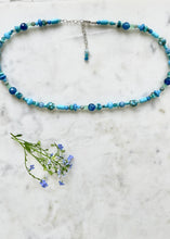 Load image into Gallery viewer, Mixed Stones Aqua Turquoise Necklace
