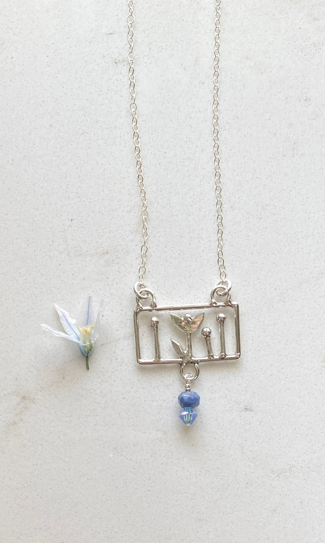 Sweet Mini Garden In Blue