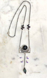SALE/Flower Box Lariat #2 Necklace
