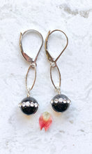 Load image into Gallery viewer, Crystal Set Black Onyx Earrings
