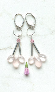 Pink Quartz Earrings