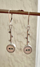 Load image into Gallery viewer, Antique Baby Button Budding Branch Earrings
