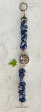 Load image into Gallery viewer, Blue Pearl Bracelet with Grape Antique Button
