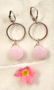 Pink Quartz Earrings
