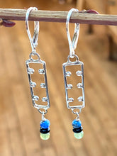 Load image into Gallery viewer, Dotted Rectangle Earrings
