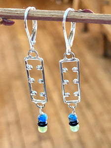 Dotted Rectangle Earrings