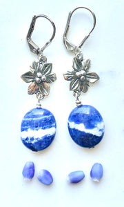 Sodalite Wave Earrings