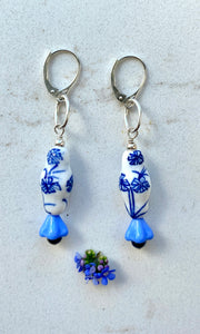 Hand Painted China Earrings