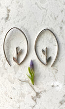 Load image into Gallery viewer, Oval Hoop Bud Earrings

