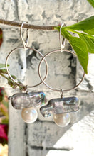 Load image into Gallery viewer, Hoop and Pearls Earrings
