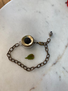 Casual Antique Button Bracelet