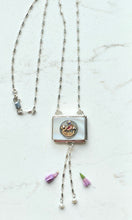 Load image into Gallery viewer, Antique Enamel Bird Button Necklace
