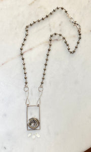 Jacobs Well Antique Button Necklace