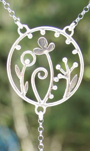 Rain Garden Lariat Necklace