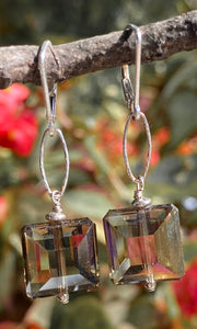 Smokey Square Earrings