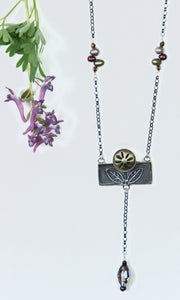 Flower Box Lariat #5 Necklace