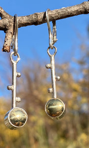 Brass Branch Earrings