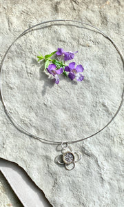 Choker Antique Button Necklace