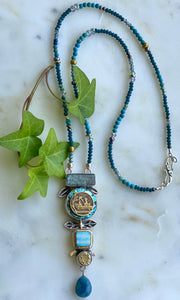 Boat Button Stack Necklace