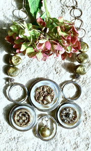 Button Collage Necklace