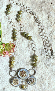 Button Collage Necklace