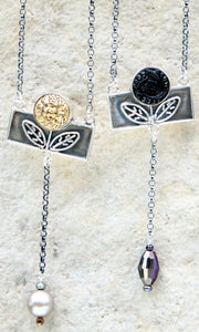 Flower Box Lariat Necklace