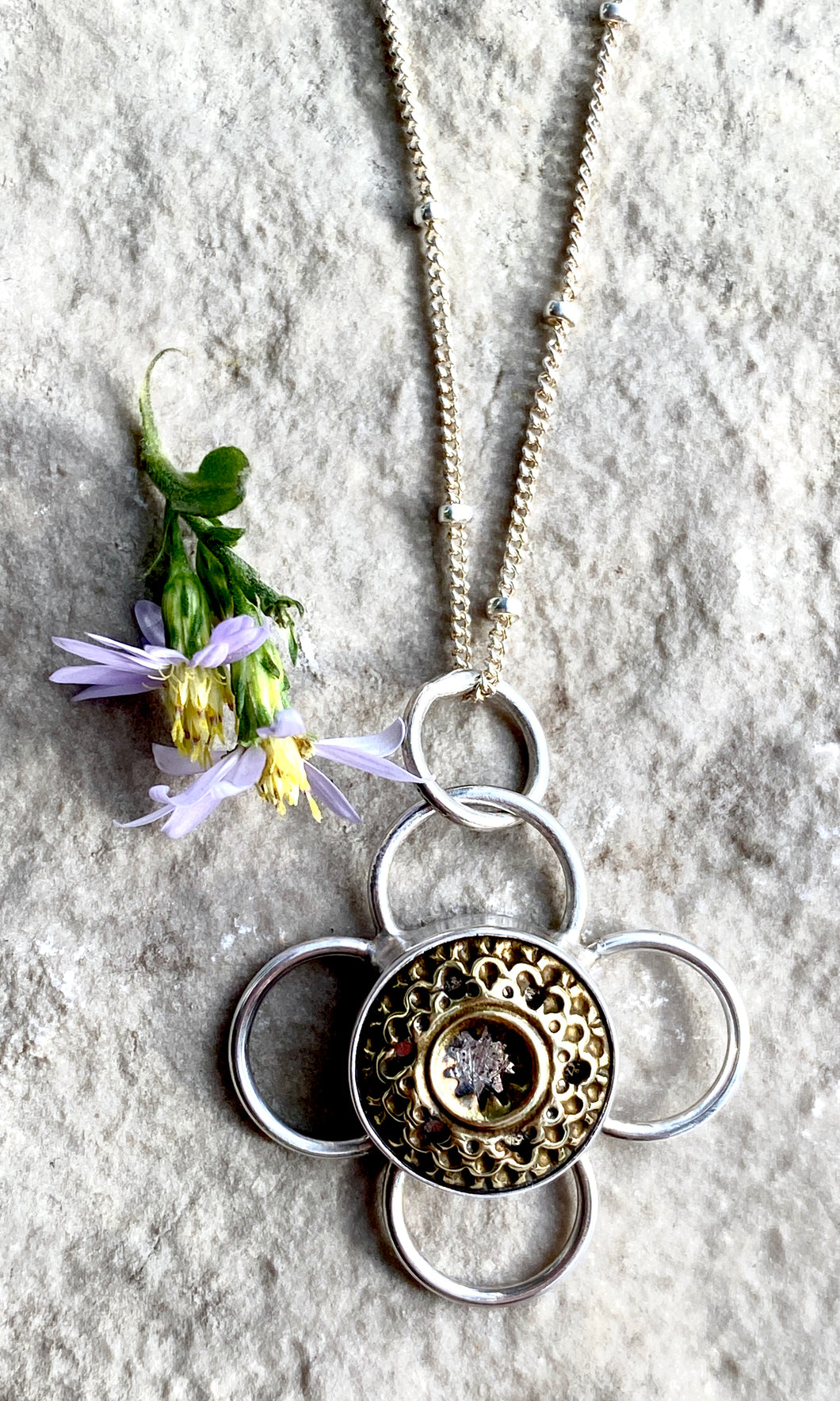 4 Petal Flower Necklace