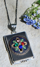 Load image into Gallery viewer, Rectangle Enamel Button Necklace
