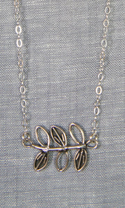 Open Leaf Vine Necklace