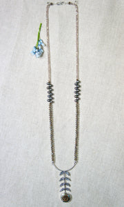 Champagne Flower Drop Necklace