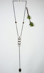 Vine Lariat with Seed Necklace