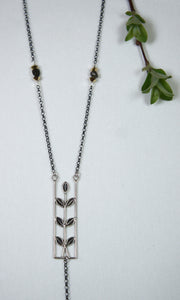 Vine Lariat with Seed Necklace