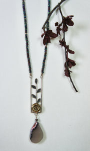 Seed to Vine Necklace Purple