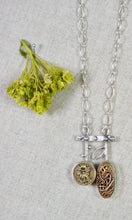Load image into Gallery viewer, SALE/Button Duo Necklace
