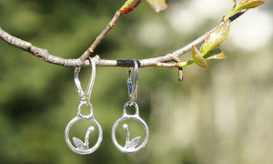 Sweet Circle Bud Earrings